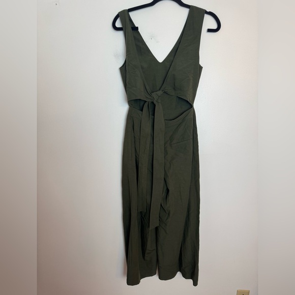 CLUB MONACO Torela Wrap Linen Blend Jumpsuit - Picture 5 of 7